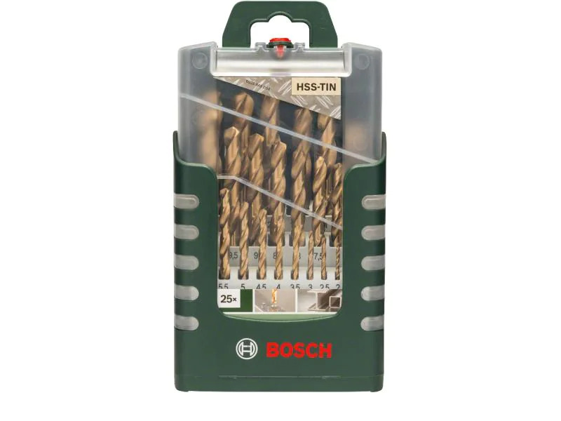 Bosch Metallbohrer-Set HSS-TiN 25-teilig