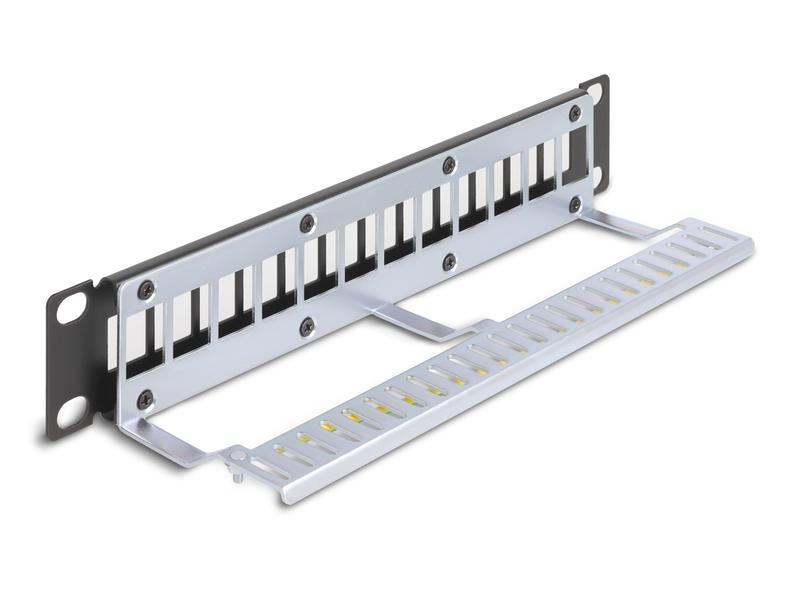 Delock Patchpanel Keystone 12 Port 1 HE 10 Rack