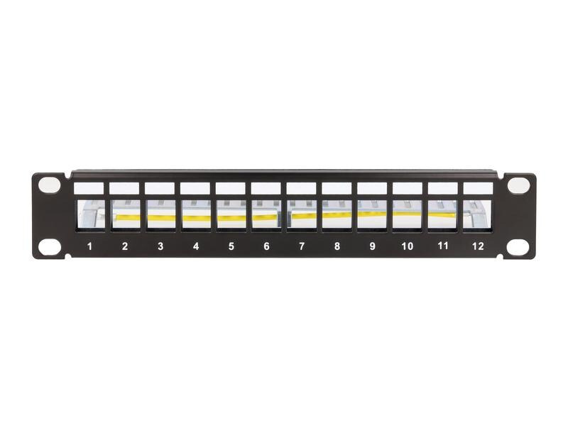 Delock Patchpanel Keystone 12 Port 1 HE 10 Rack