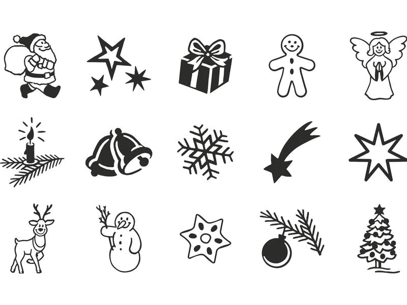 Heyda Stempel Set Weihnachten
