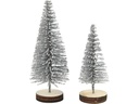 Creativ Company Weihnachtsbäume Silber, 5 Stück