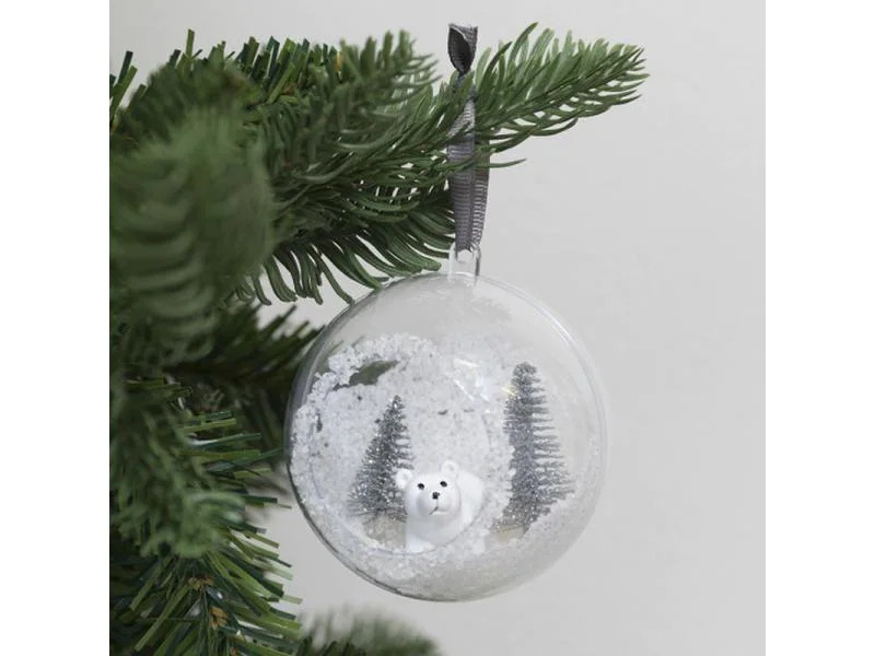 Creativ Company Weihnachtsbäume Silber, 5 Stück