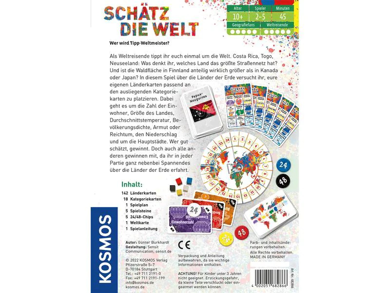 Kosmos Kinderspiel Schätz die Welt – Wer wird Tipp-Weltmeister?
