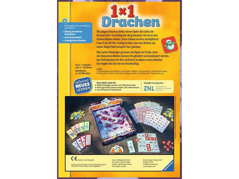 Ravensburger Kinderspiel 1 x 1 Drachen