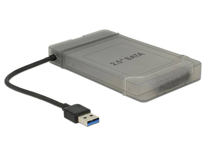 Delock Adapterkabel USB 3.0 Typ-A - SATA 22-Pin mit Schutzhülle