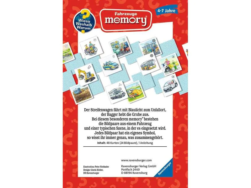 Ravensburger Memory Fahrzeuge – Wieso? Weshalb? Warum?