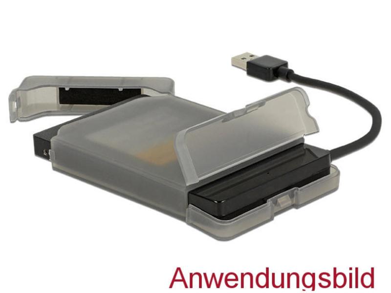 Delock Adapterkabel USB 3.0 Typ-A - SATA 22-Pin mit Schutzhülle