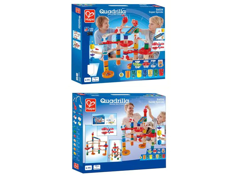 Hape Kugelbahn Quadrilla: Super Spirals