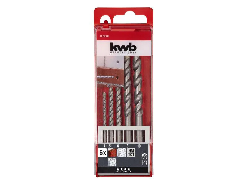 kwb Steinbohrer-Set 4-10 mm 5-teilig