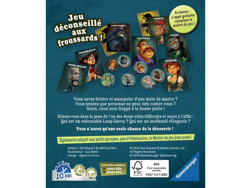 Ravensburger Partyspiel Loup-Garou: Pour une nuit -FR-
