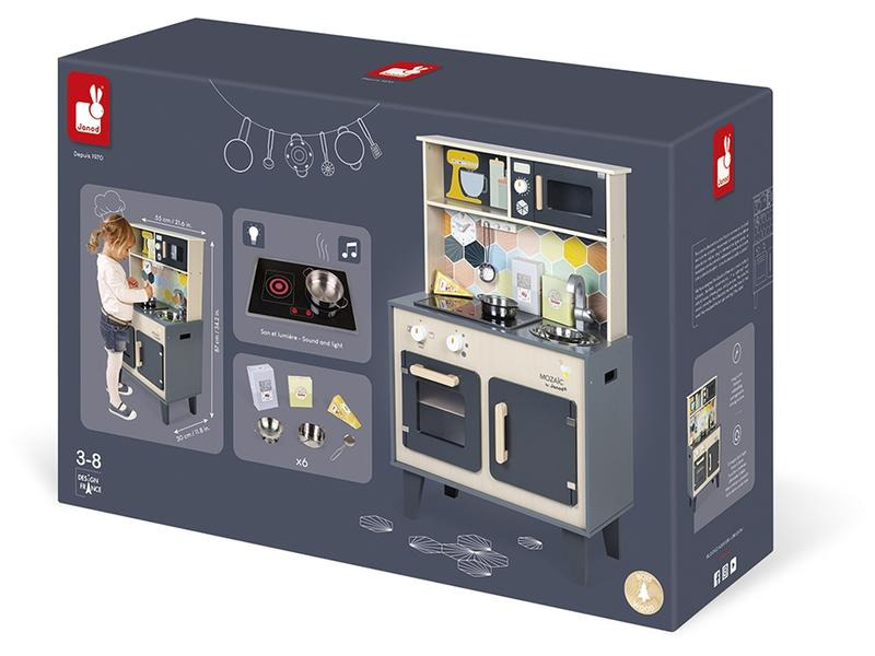 Janod Spielküche Mozaïc Big Cooker Holz