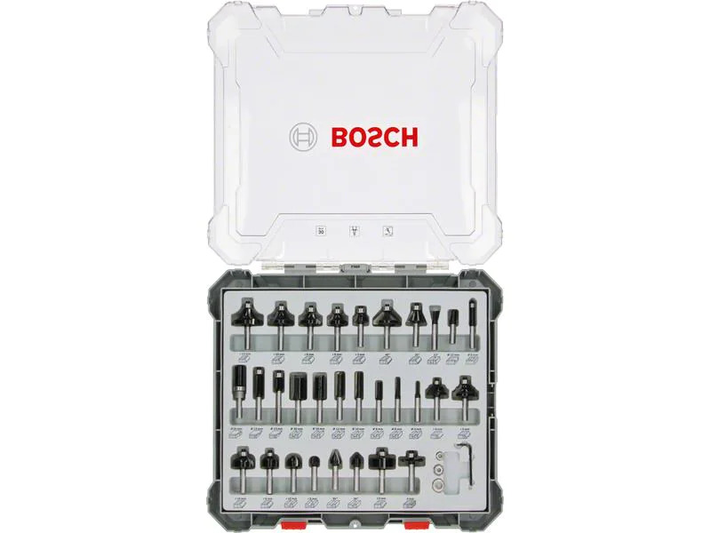 Bosch Professional Fräserset 8-mm-Schaft 30-teilig