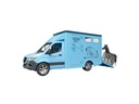 Bruder Spielwaren MB Sprinter Tiertransporter mit 1 Pferd