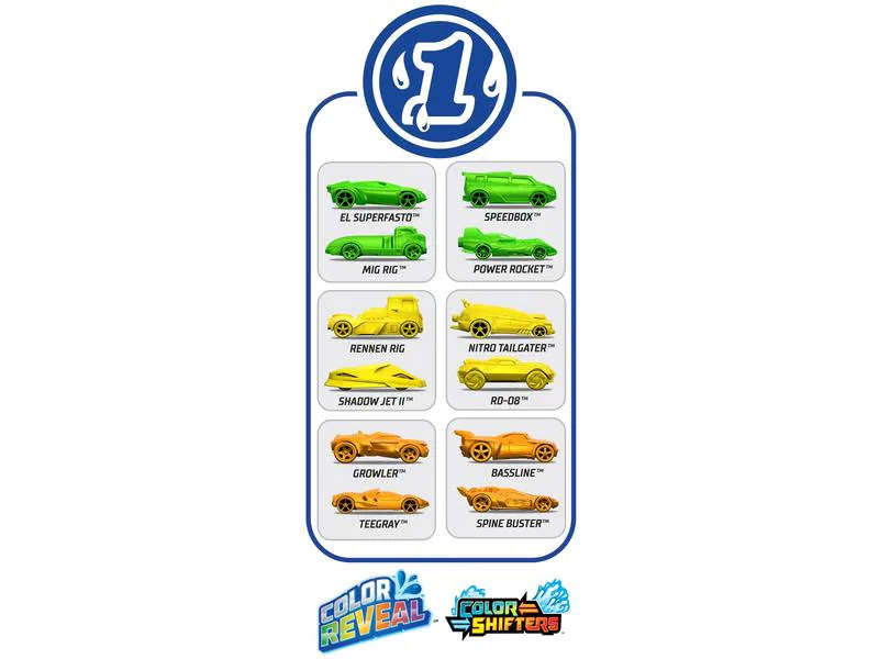 Hot Wheels Color Reveal Die-Cast 2er-Pack