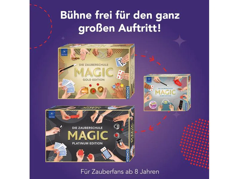 Kosmos Zauberkasten Die Zauberschule Magic – Silber Edition