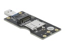 Delock Externes Gehäuse USB 3.0 zu M.2 mit SIM Slot