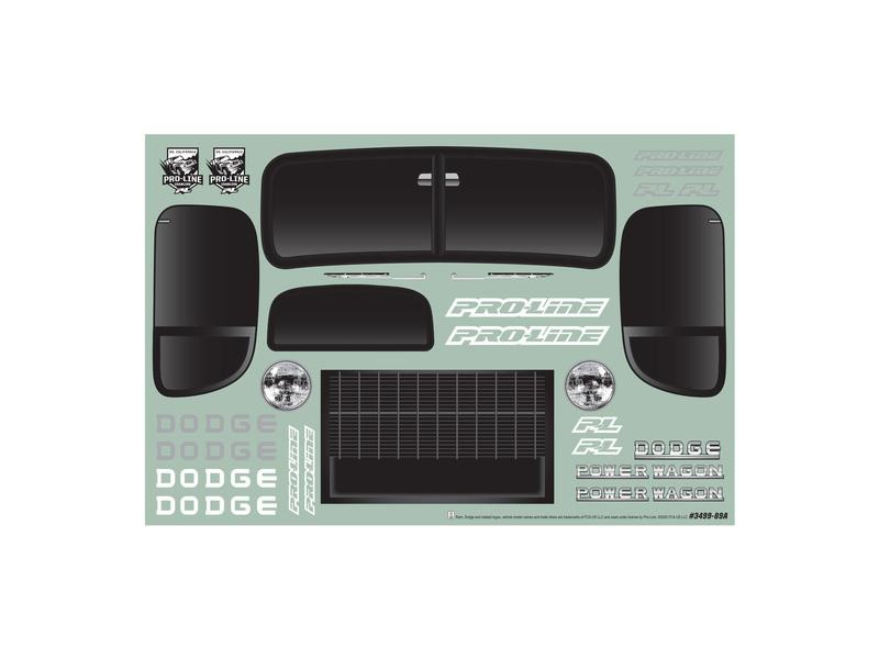 Proline Karosserie Dodge Power Wagon 1946 Schwarz, 1:10