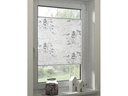 Gardinia Plissée Bella mit Blättern 50 x 130 cm, Weiss/Grau