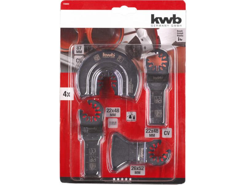 kwb Zubehörset Universal, 4 Teile