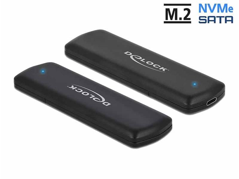 Delock Externes Gehäuse USB 3.1 Gen2 für M.2 NVME&amp;SATA SSD
