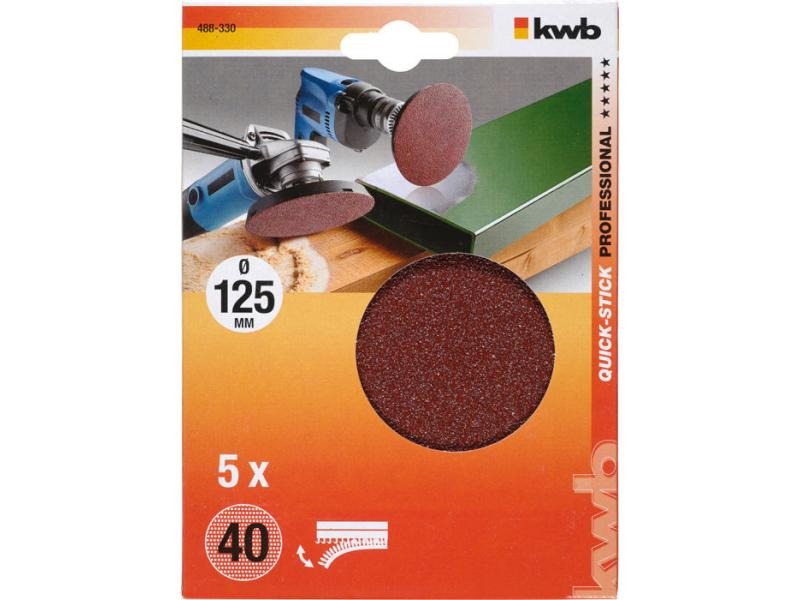 kwb Kletthaftscheibe 125mm K40 ungelocht