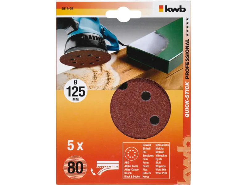 kwb Schleifscheibe 125mm K80