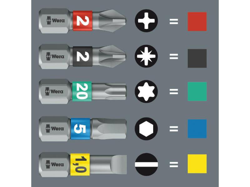Wera Bit-Set Bit-Check 10 Impaktor 1, 10-teilig