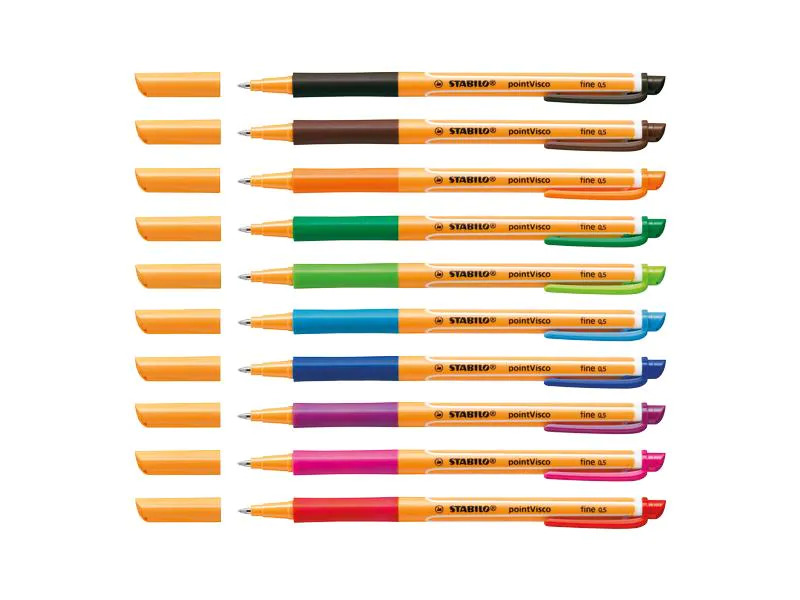 STABILO Gelmalstifte Visco Gel-Rollerball 10er Etui