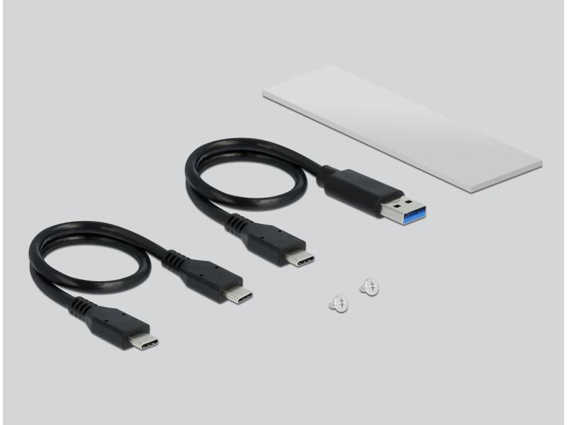 Delock Externes Gehäuse USB-C -  M.2 Key-M, NVME Extern