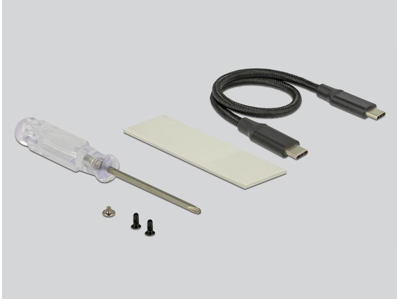 Delock Externes Gehäuse USB-C 3.1 Gen2 für M.2 NVME SSDs