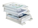 Leitz Ablagekorb Plus Standard Frost Transparent/Weiss