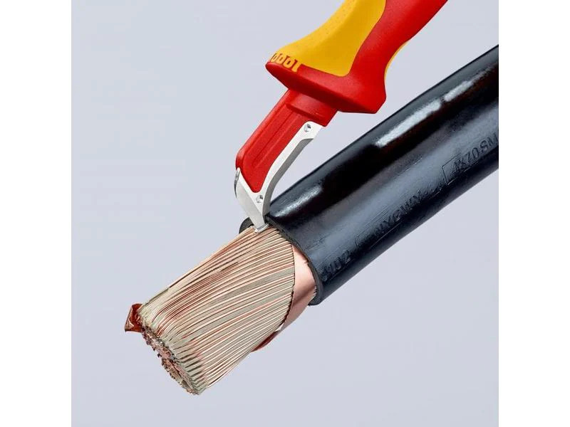 Knipex Abmantelungsmesser 180 mm mit Gleitschutz