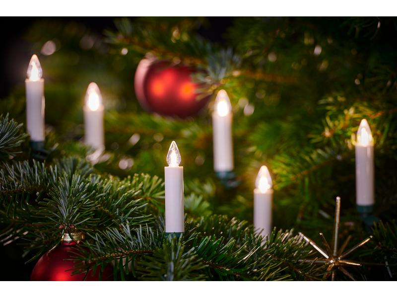 Lumix LED Baumkerze Superlight Flame, Starter Set, 12 Stück