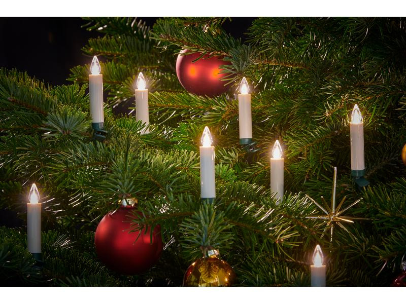 Lumix LED Baumkerze Superlight Flame, Starter Set, 12 Stück