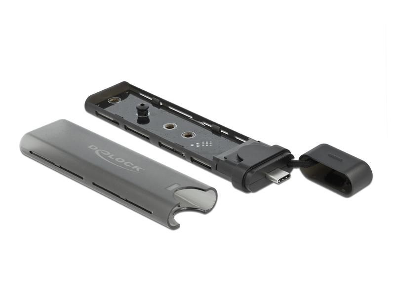 Delock Externes Gehäuse USB-C, NVME&amp;SATA M.2, bootfähig, 10Gbps M.2