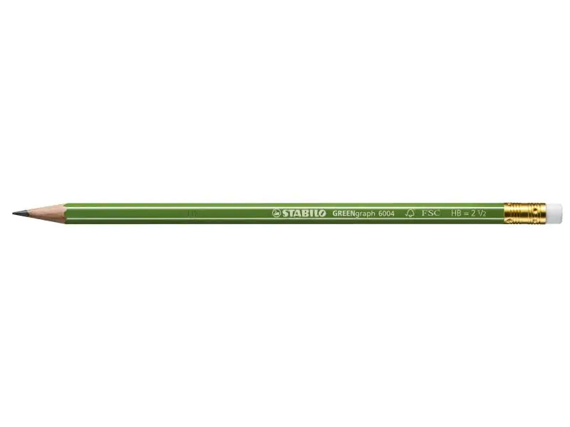 STABILO Bleistift Greengraph HB, Medium (M), Grün