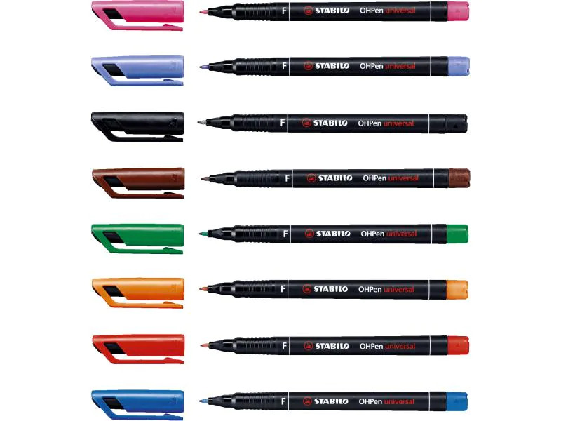 STABILO Folienstift OHPen universal F Permanent, Schwarz