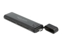 Delock Externes Gehäuse USB-C, NVME&amp;SATA M.2, bootfähig, 10Gbps M.2