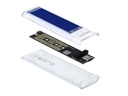 Delock Externes Gehäuse USB3.1 Typ-C - NVME SSD M.2, Transparent
