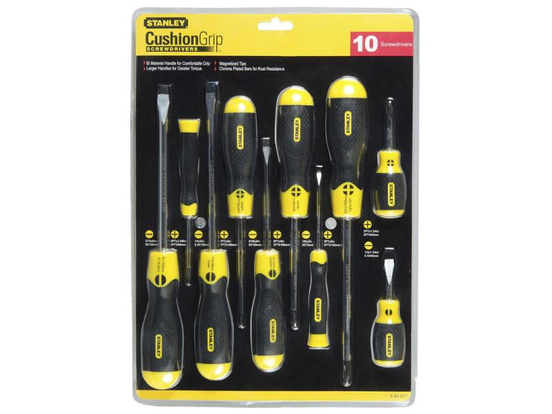 Stanley Schraubenzieher-Set CushionGrip 10-teilig