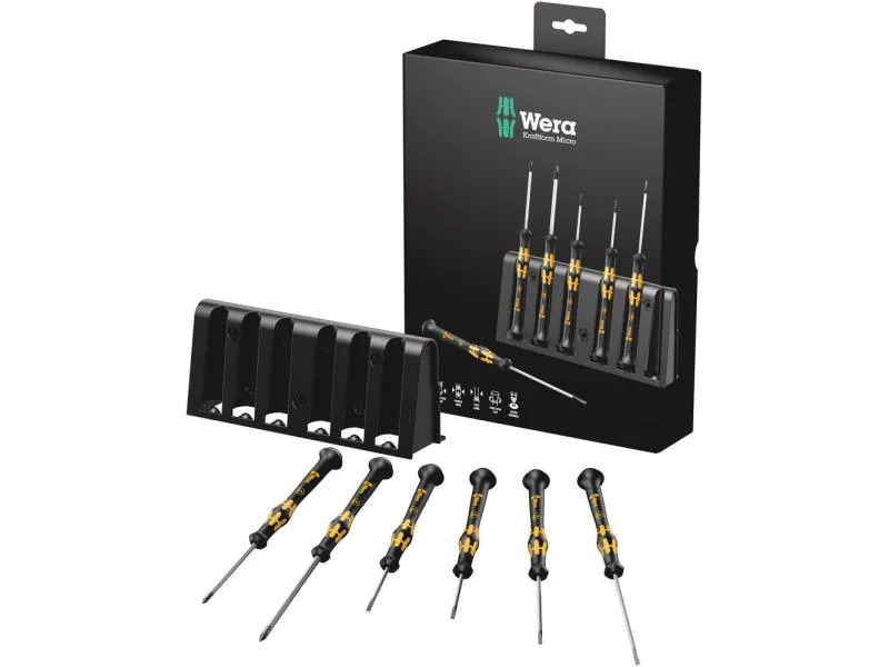 Wera Schraubenzieher-Set Kraftform Micro ESD Elektroniker 1578 A/6, 6-teilig