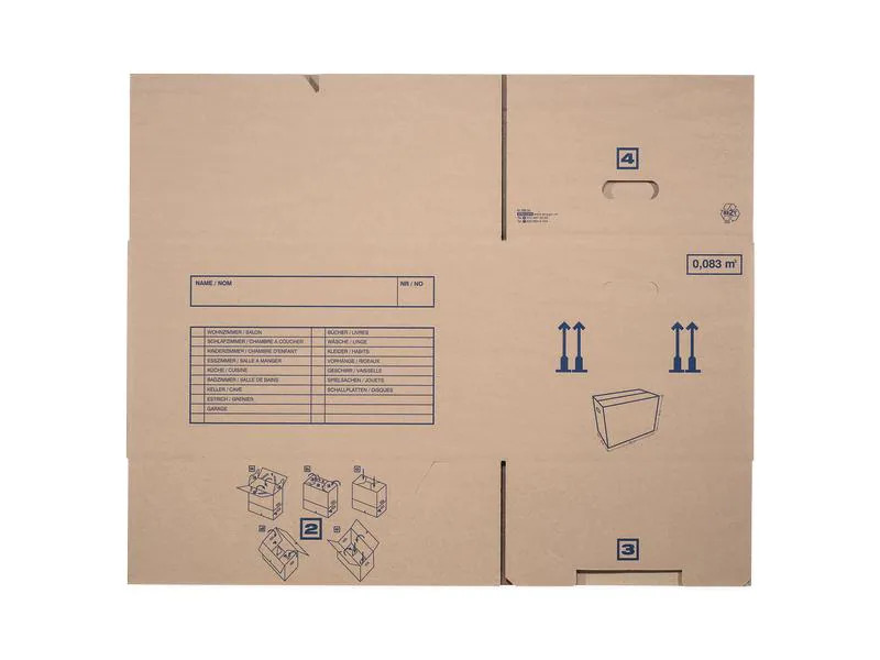 Brieger Umzugsbox 570 x 390 x 340 mm, Braun