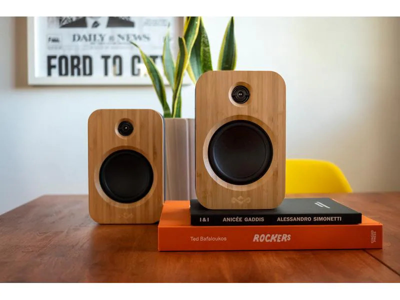 House of Marley Regallautsprecher Paar Get Together Duo Schwarz