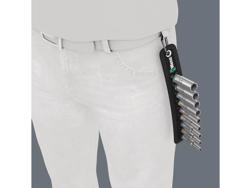 Wera Steckschlüsseleinsatz Belt A Deep 1, 1/4 9-teilig