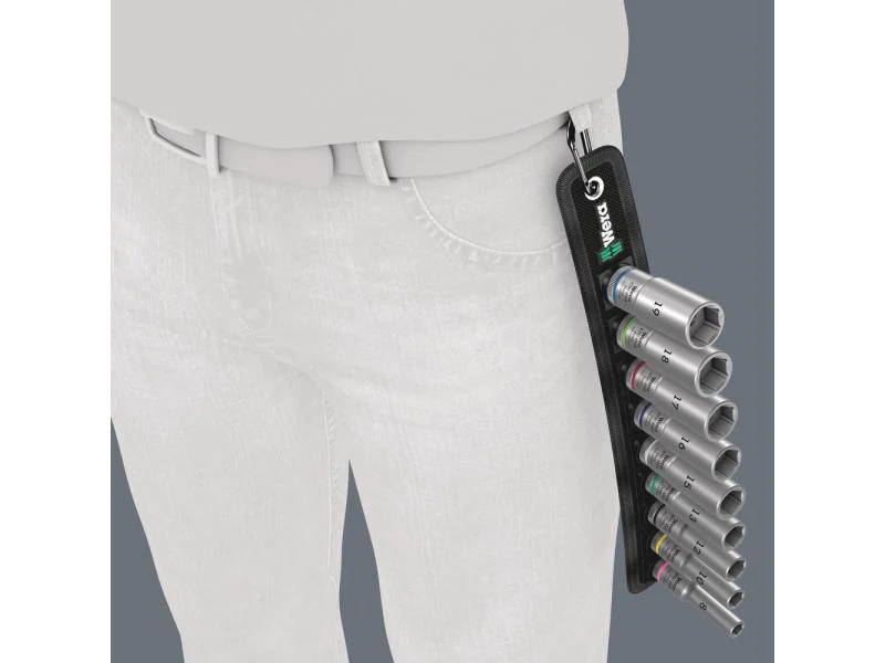 Wera Steckschlüsseleinsatz Belt B Deep 1, 3/8 9-teilig