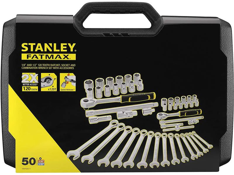 Stanley Fatmax Werkzeug-Set 1/2 + 1/4, 49-teilig