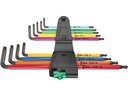 Wera Winkelschlüssel-Set T8-T40 farbig lang