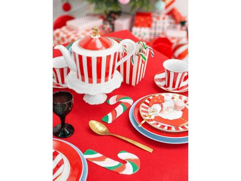 Partydeco Weihnachtsservietten Zuckerstangen 20 Stk.