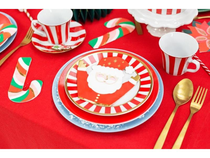 Partydeco Weihnachtsservietten Zuckerstangen 20 Stk.