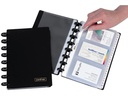 Adoc Ringbuch Card-Ex A5, Schwarz